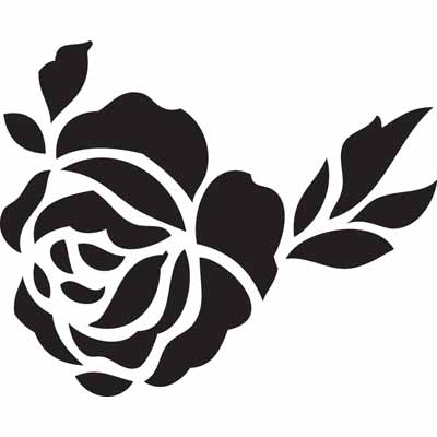 Printable Rose Stencils - ClipArt Best