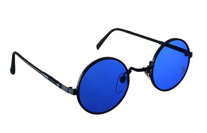 round metal blue sunglasses | Hi Tek Webstore