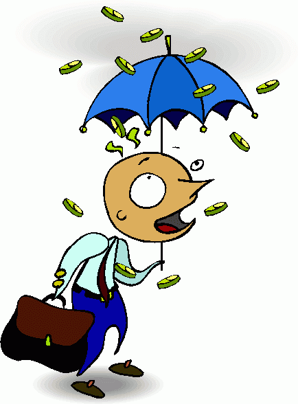 clipart raining money - photo #6