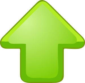 Up Arrow Green clip art - vector clip art online, royalty free ...