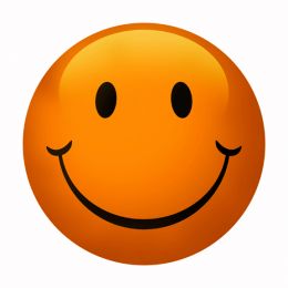 Orange happy face