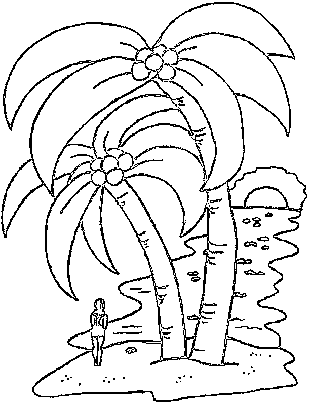mango tree with flowers Colouring Pages (page 2)
