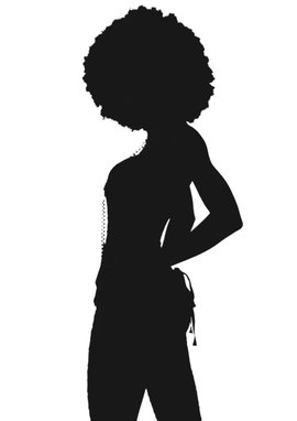 Afro Silhouette - ClipArt Best