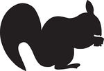 Running Squirrel Silhouette - Free Clipart Images