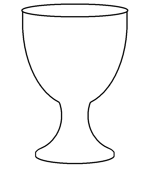 chalice template Colouring Pages