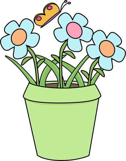 free clip art flowers in pots - photo #14