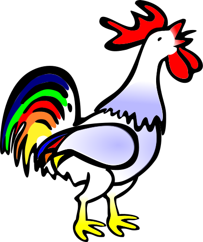 Crowing Rooster Clip Art - ClipArt Best