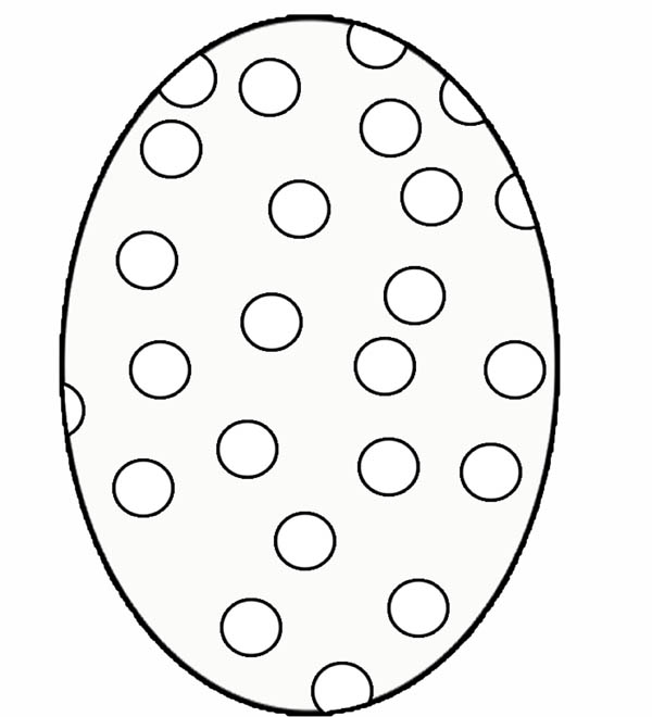 Easter Egg Polkadot Coloring Pages : Batch Coloring