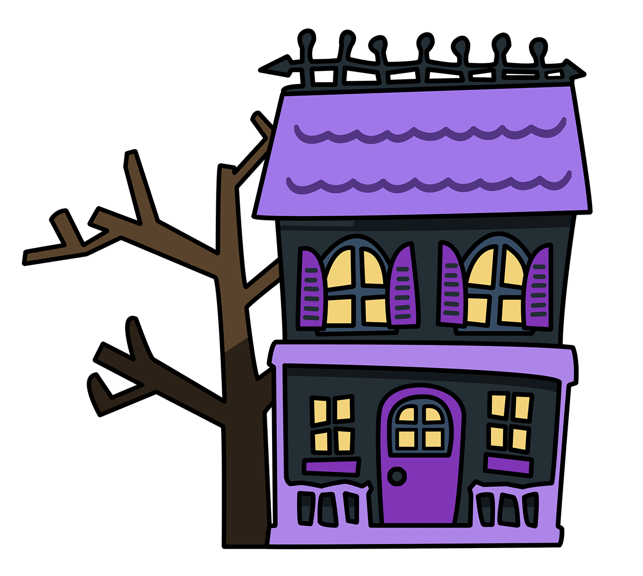 Inside house cartoon clipart