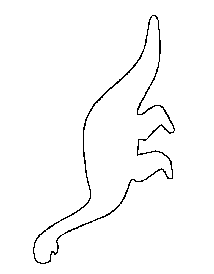 Dinosaur Outlines Coloring Pages Free Printable Colouring For