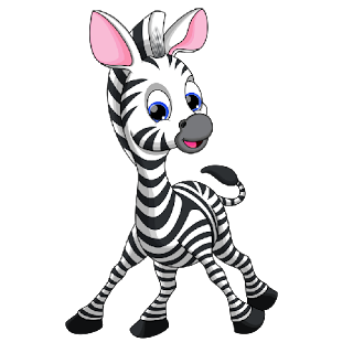 Free cute zebra clipart