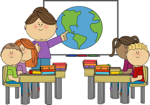 classroom-clip-art-teacher-at-smartboard-teaching-class ...