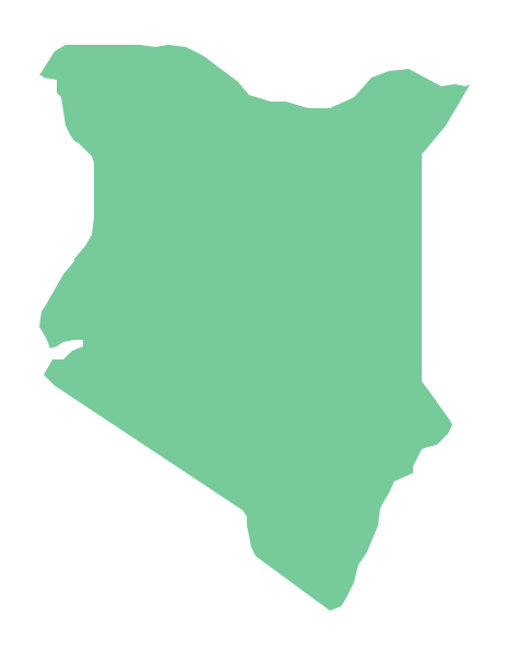 Kenya country map clipart png