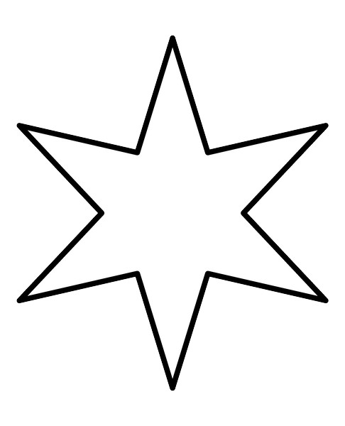 Star shape clipart