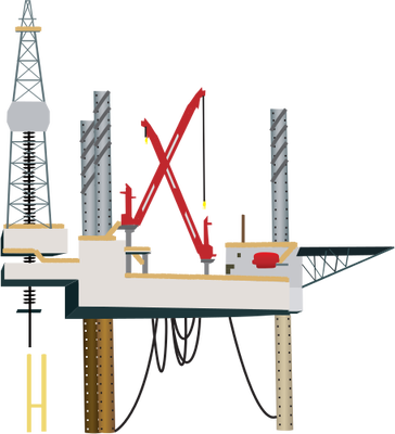 Oil Rig Drawing - ClipArt Best