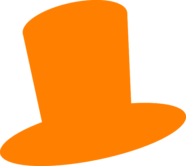 Orange hat clipart