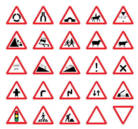 Road Signs - Vector Graphics