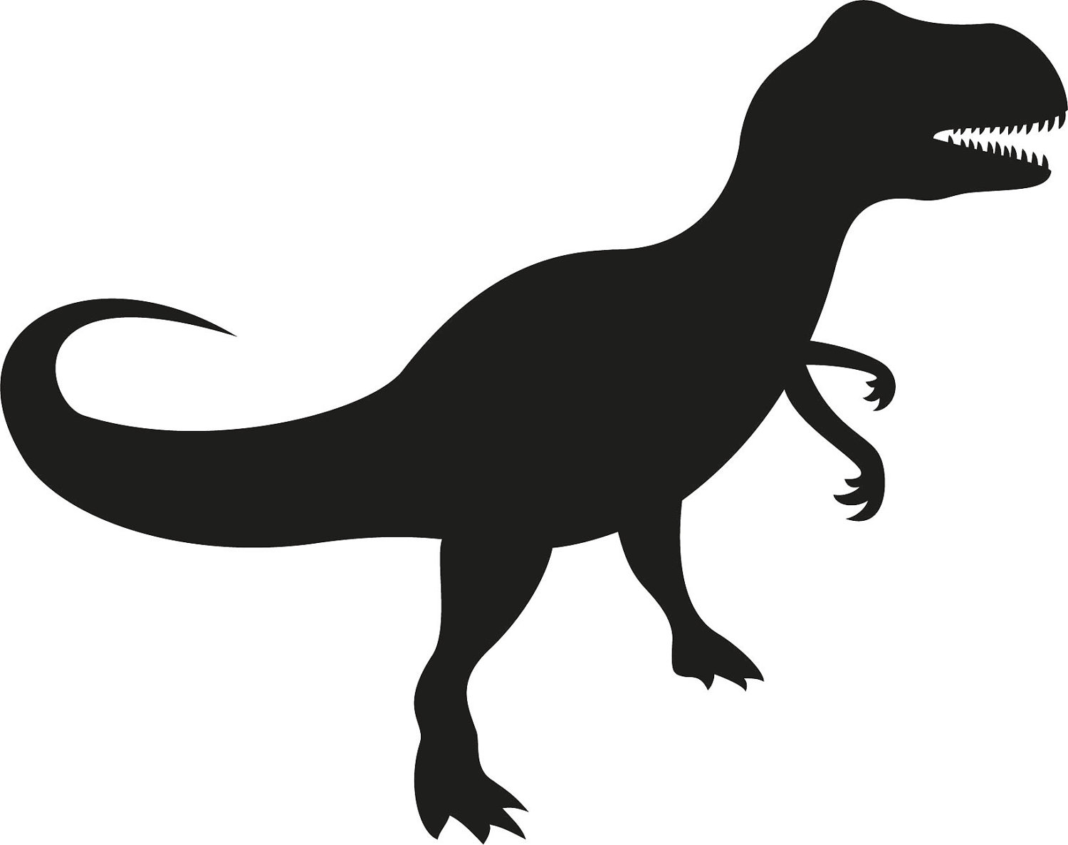 T rex clipart black and white - ClipartFox