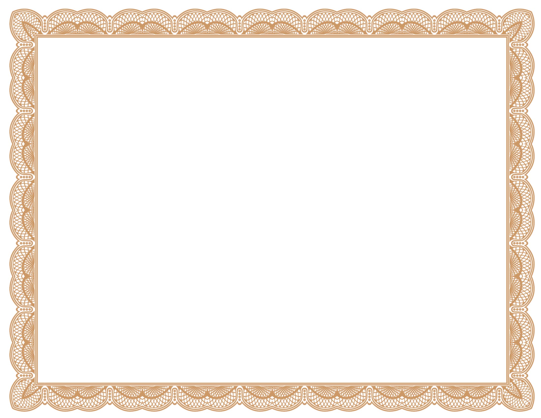 Gold Certificate Borders Templates - ClipArt Best For Free Printable Certificate Border Templates