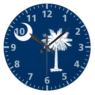 South Carolina State Flag Wall Clocks | Zazzle