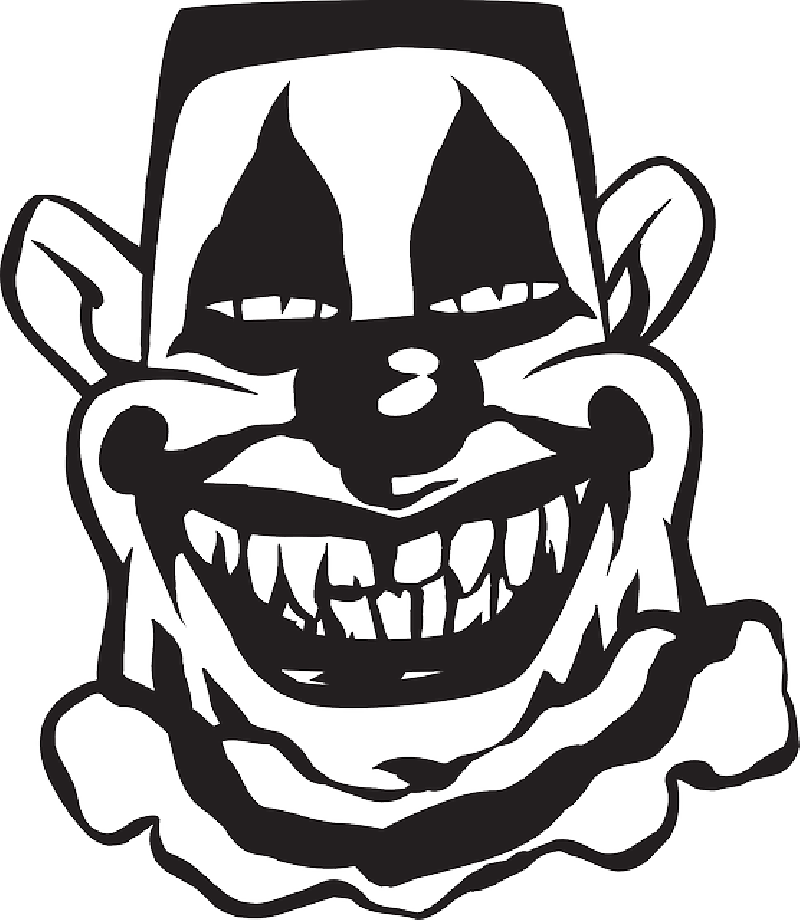 Scary Clown Clipart