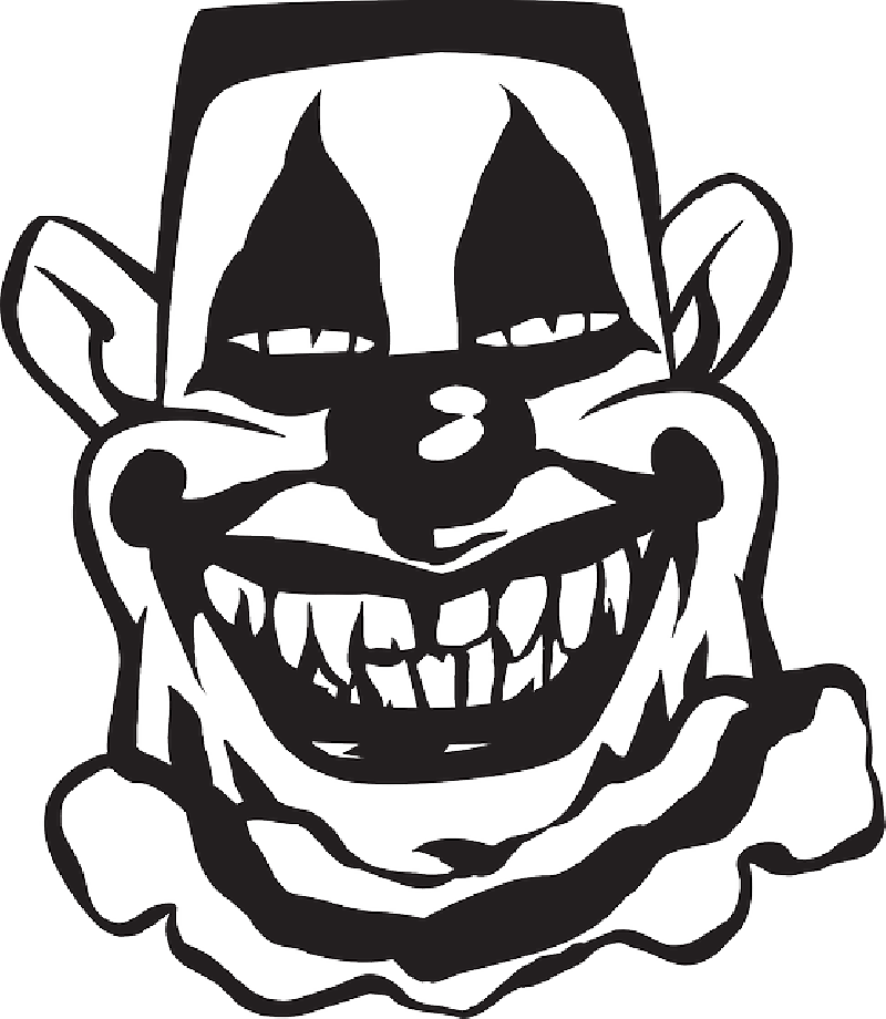 evil clown clipart free - photo #46