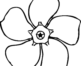 Tropical Flower Coloring Pages Flower Coloring Page In Flowers ...
