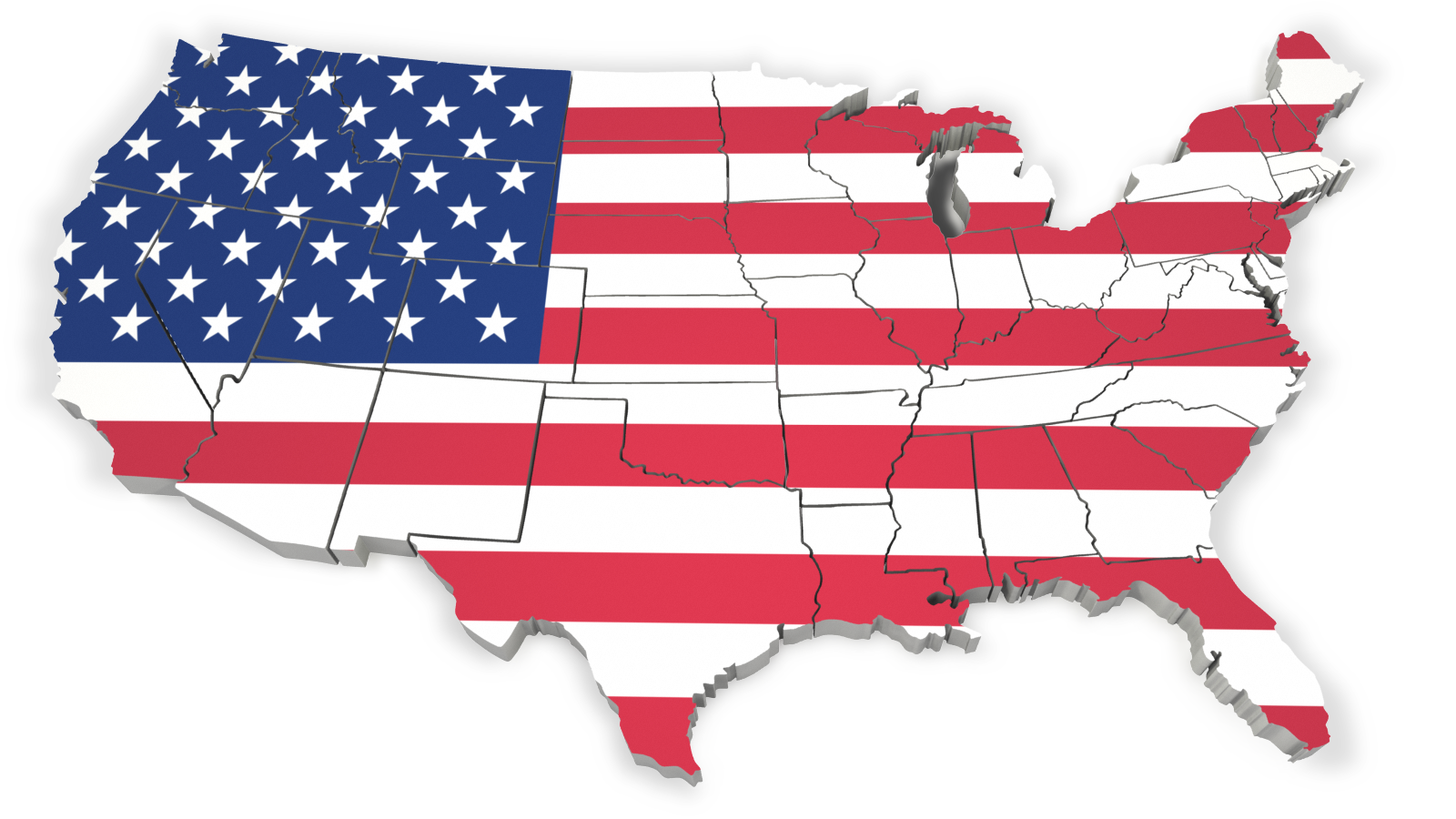 Outline Map Of The United States Of America Clipart Best