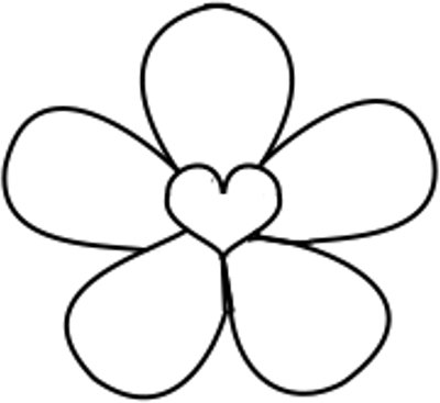 Best Photos of Simple Flower Template - Flower Coloring Pages ...