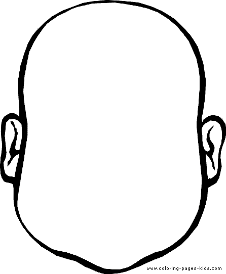 Blank Face Silhouette Clipart