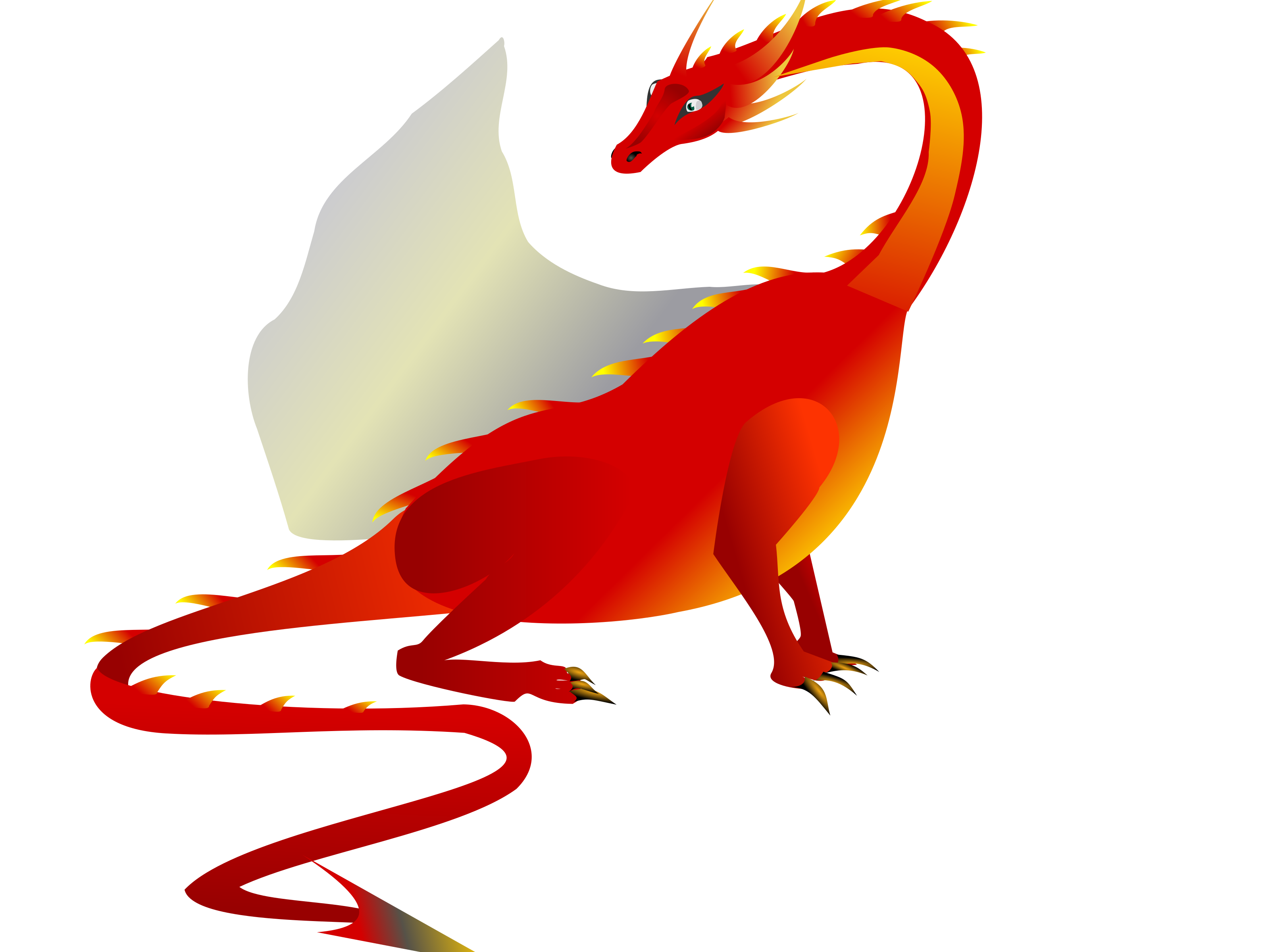 493 views Clipart - fire dragon