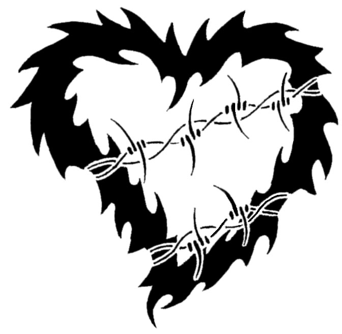 Tattoo Heart Barbed Wire by XResch on DeviantArt