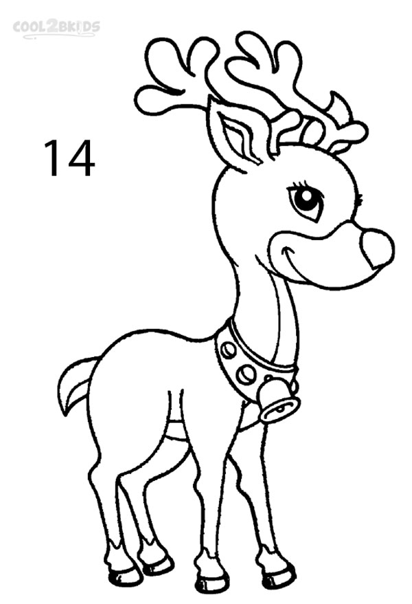 How to Draw a Reindeer (Step by Step Pictures) | Cool2bKids