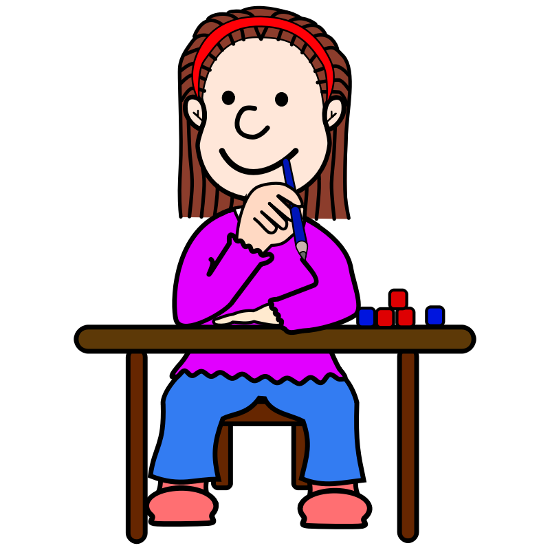 Cartoon Girl Sitting | Free Download Clip Art | Free Clip Art | on ...