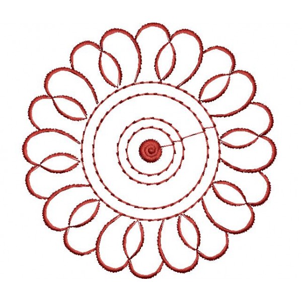 Outline Flower Designs 3055 - EmbroideryShristi