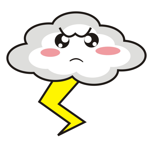 Thunderstorm cloud clipart