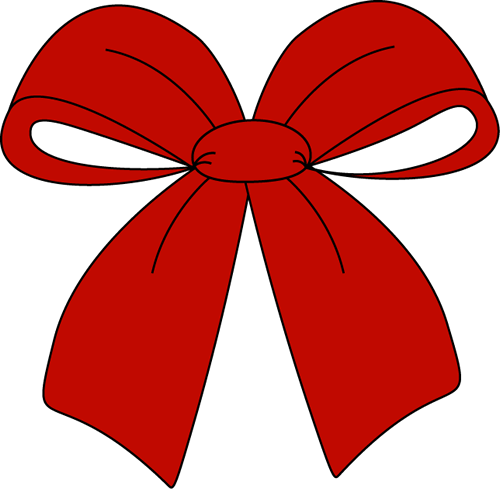 Red Christmas Bow Clipart