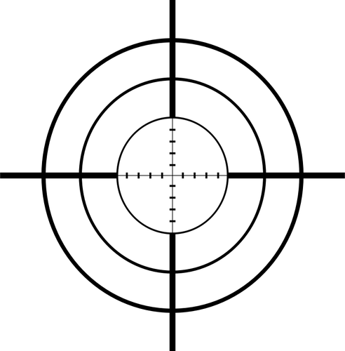 Sniper Fadenkreuz Vektor Zeichnung | Public Domain Vektoren