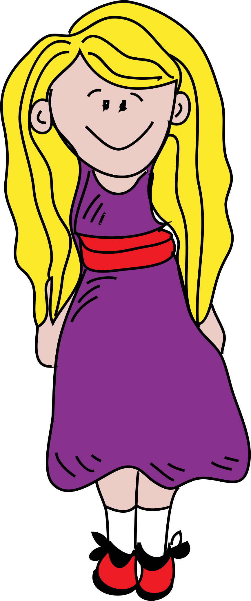 Clipart - blonde girl