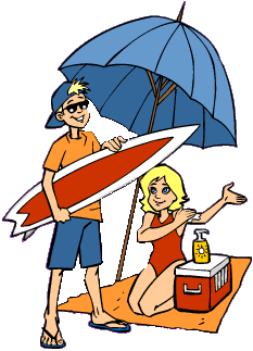Free Clipart â?? Labor Day 2a summer beach vacation related clipart ...