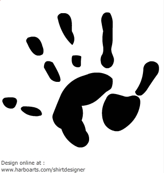 Download : Childs handprint - Vector Graphic