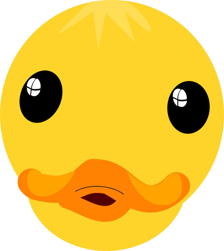 Cute duck face clipart