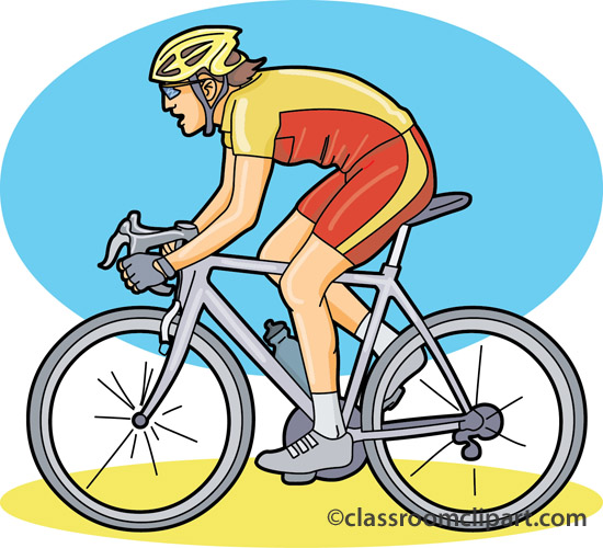 Funny Cycling Clipart
