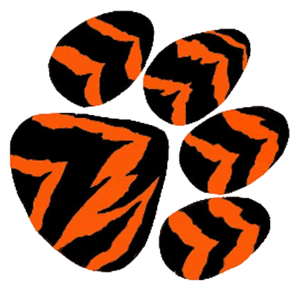 Tiger clipart paw print