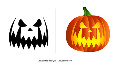 Halloween 2013 Free Scary Pumpkin Carving Patterns / Ideas / Stencils