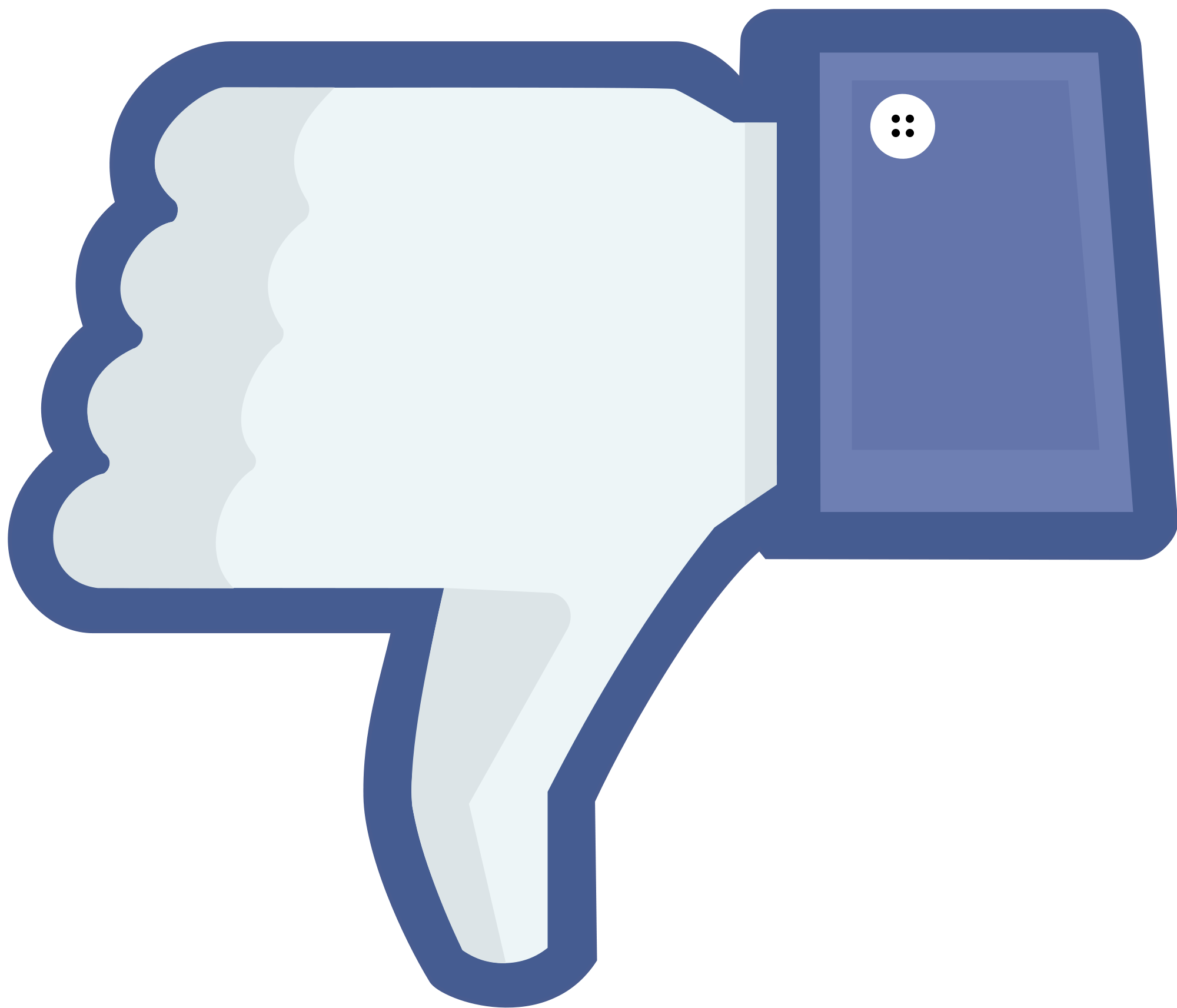 Not facebook not like thumbs down.png