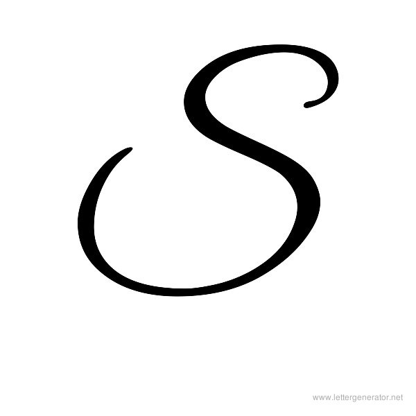 Letter S In Cursive - Coffemix