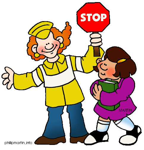 School cafeteria supervision clipart