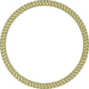 Round Rope Border - vector Clip Art