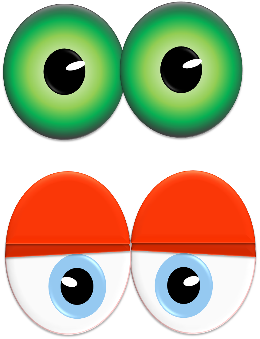 Monster eyes free clipart